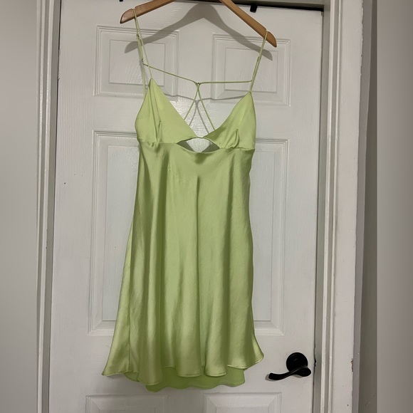 Zara Dresses Zara Lime Green Dress Poshmark